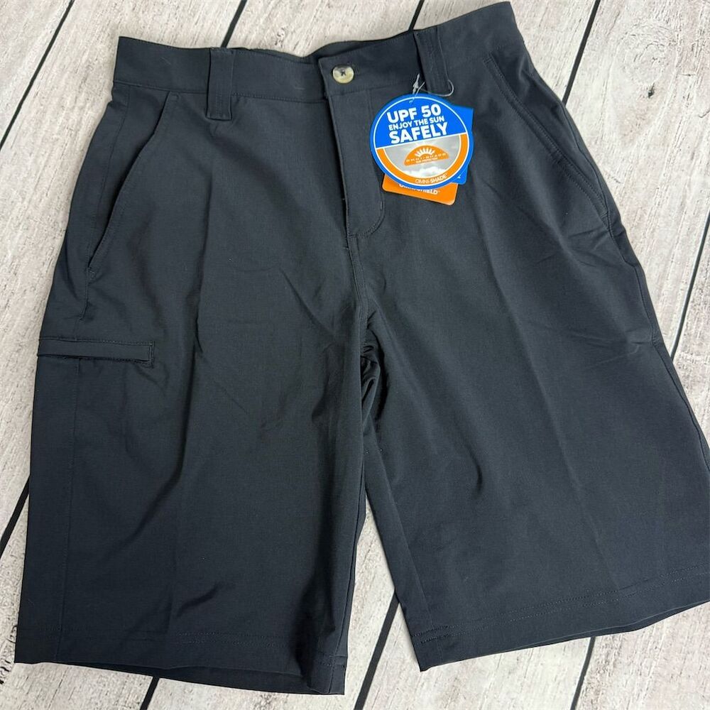 Columbia PFG Men's Black Bermuda Shorts Size 28 UPF 50 Fishing Outdoor